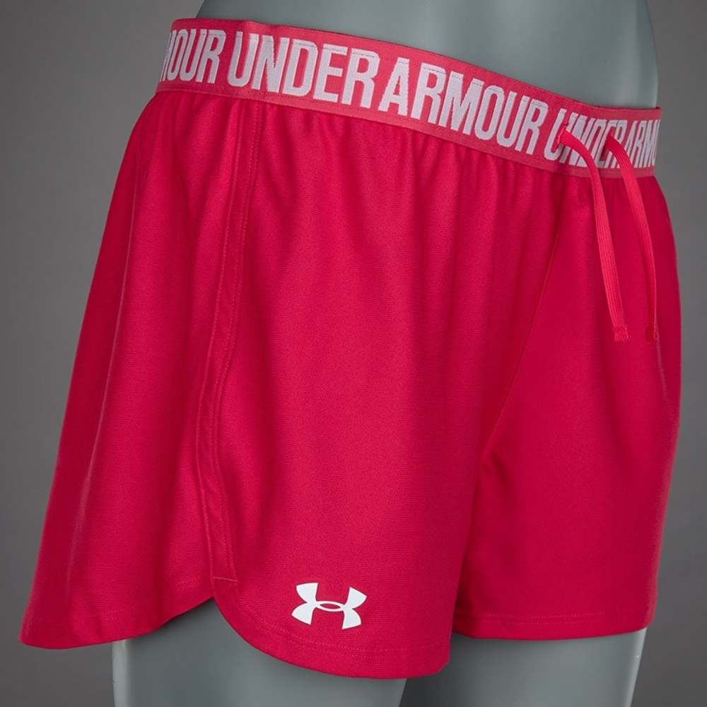 Red under armor shorts